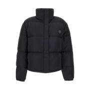 Zwarte donsjas met hoge kraag Maison Kitsuné , Black , Dames