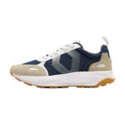 Blauwe Cross Sneakers Mikakus Barcelona , Blue , Heren