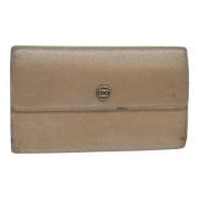 Pre-owned Leather wallets Chanel Vintage , Brown , Dames