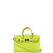 Pre-owned Canvas handbags Hermès Vintage , Green , Dames