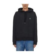 Hoodie met logo voor mannen Maison Kitsuné , Black , Heren