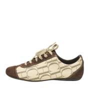 Pre-owned Coated canvas sneakers Carolina Herrera Pre-owned , Brown , ...