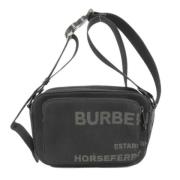 Pre-owned Canvas shoulder-bags Burberry Vintage , Black , Dames