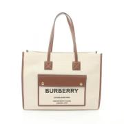 Pre-owned Canvas shoulder-bags Burberry Vintage , Beige , Dames