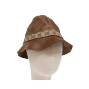 Pre-owned Canvas hats Gucci Vintage , Brown , Dames