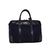 Pre-owned Canvas handbags Burberry Vintage , Blue , Dames