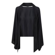 Elegante Blouse met Lange Mouwen Federica Tosi , Black , Dames