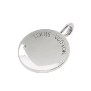 Pre-owned White Gold necklaces Louis Vuitton Vintage , Gray , Dames