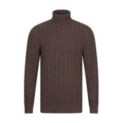 Moderne Roll Neck Pullover Cavallaro , Brown , Heren