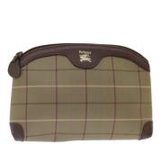 Pre-owned Canvas clutches Burberry Vintage , Brown , Dames