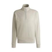 Ribfluwelen Sweatshirt voor Heren Boss Black , Beige , Heren