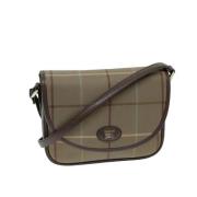 Pre-owned Canvas shoulder-bags Burberry Vintage , Beige , Dames