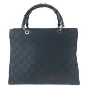 Pre-owned Canvas totes Gucci Vintage , Black , Dames