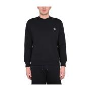 Zebra Geborduurde Sweatshirt voor Mannen PS By Paul Smith , Black , He...