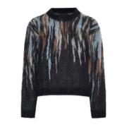 Zwarte Sweaters voor Mannen Roberto Collina , Multicolor , Dames