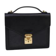 Pre-owned Leather louis-vuitton-bags Louis Vuitton Vintage , Black , D...