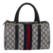 Pre-owned Leather gucci-bags Gucci Vintage , Blue , Dames