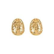 Pre-owned Fabric earrings Yves Saint Laurent Vintage , Yellow , Dames