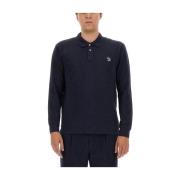 Polo Shirt met Zebra Patch, Regular Fit PS By Paul Smith , Blue , Here...