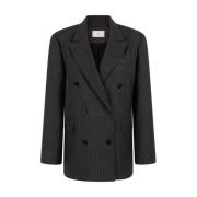 Pinstripe Blazer Heidy Collectie Aaiko , Black , Dames