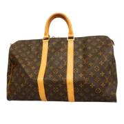 Pre-owned Canvas handbags Louis Vuitton Vintage , Brown , Dames