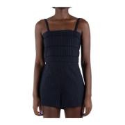 Blauwe Wollen Playsuit voor Moderne Vrouw Max Mara , Blue , Dames