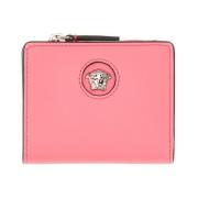 Luxe Leren Jellyfish Portemonnee Versace , Pink , Dames