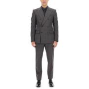 Tartan Suit Set Dolce & Gabbana , Multicolor , Heren