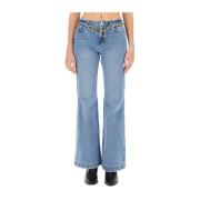 Flare Fit Jeans Michael Kors , Blue , Dames