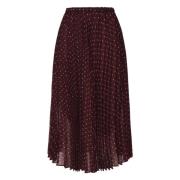 Bourgondische Geplooide Midi Rok Pinko , Purple , Dames