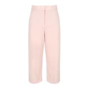 Modieuze Wijde Wollen Broek Stella McCartney , Pink , Dames