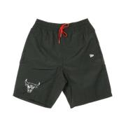 NBA Oprichtingsdatum Zwarte Shorts New Era , Black , Heren