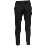 Stijlvolle Onsmark Chinos - Zwart Only & Sons , Black , Heren