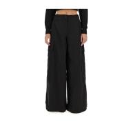 Wijde Cargo Broek Palm Angels , Black , Dames