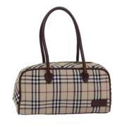 Pre-owned Canvas handbags Burberry Vintage , Brown , Dames