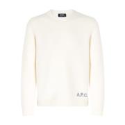 Edward Pullover Sweater A.p.c. , Beige , Heren