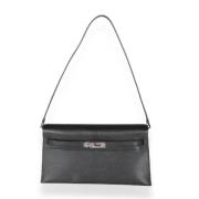 Pre-owned Leather shoulder-bags Hermès Vintage , Black , Dames