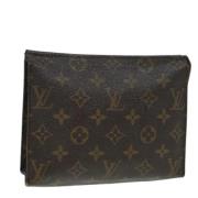 Pre-owned Canvas pouches Louis Vuitton Vintage , Brown , Dames