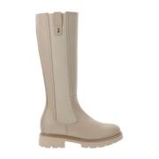 Leren Dameslaarzen Stijlvol Comfort Nerogiardini , Beige , Dames