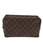 Pre-owned Canvas clutches Louis Vuitton Vintage , Brown , Dames