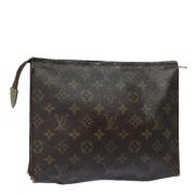 Pre-owned Canvas pouches Louis Vuitton Vintage , Brown , Dames