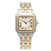 Pre-owned Stainless Steel watches Cartier Vintage , Yellow , Dames