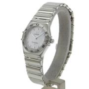 Pre-owned Stainless Steel watches Omega Vintage , Gray , Dames