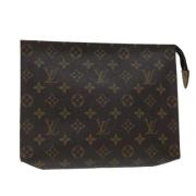 Pre-owned Canvas pouches Louis Vuitton Vintage , Brown , Dames