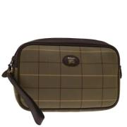 Pre-owned Canvas clutches Burberry Vintage , Green , Dames