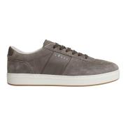 Beige Sneakers Aw24 Leren Details Hogan , Beige , Heren