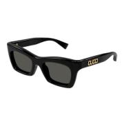 Cat Eye Zonnebril Glamour Stijl Gucci , Black , Unisex