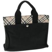 Pre-owned Canvas handbags Burberry Vintage , Black , Dames