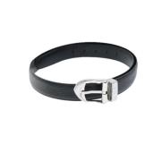 Pre-owned Leather belts Louis Vuitton Vintage , Black , Dames