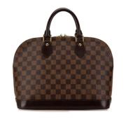 Pre-owned Canvas handbags Louis Vuitton Vintage , Brown , Dames